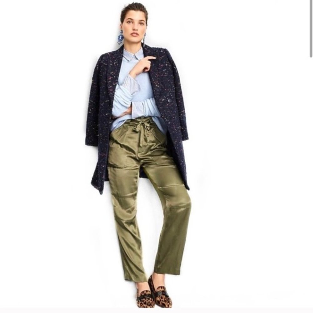 J. Crew Drapey Tie Waist Cargo Pants